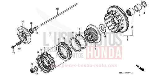 EMBRAYAGE CBR1000FK de 1989